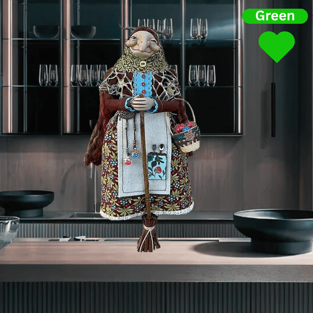 Bruxsy™ Handmade Fortune Witch Doll.