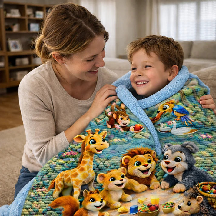 SafariSnug™ 3D Adventure Plush Blanket
