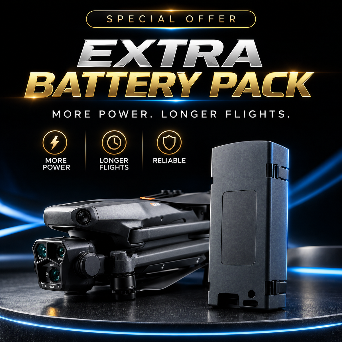 🔋 Extra Flight Battery for Lanus® Drone