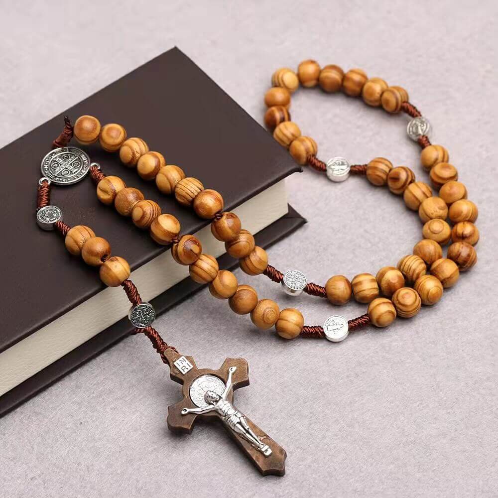 Divine Protection — Handmade Palo Santo Rosary
