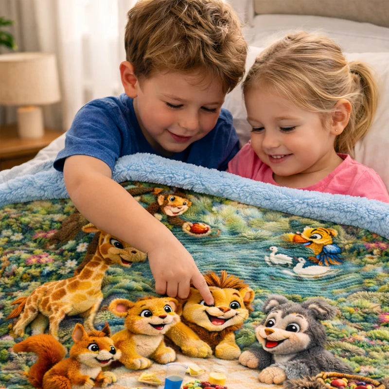 SafariSnug™ 3D Adventure Plush Blanket