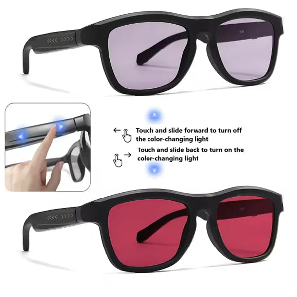 SmartVision™ AI Smart Glasses for Every Light Condition